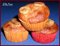 Bananen-Bananenchips-Muffins