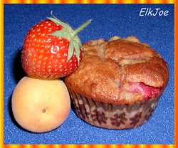 Erdbeer-Aprikose-Muffins
